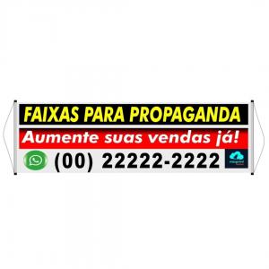 Faixa 200x50cm lona 400g 200x50cm 4X0   